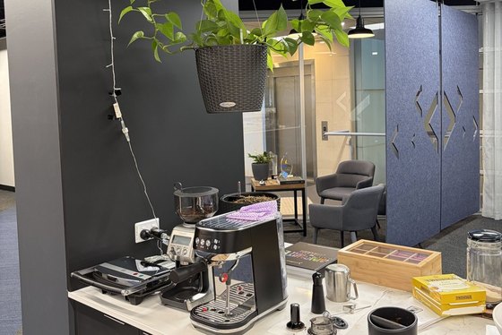 The coffee station